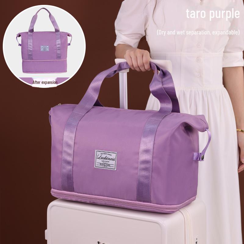 Вместительная дорожная сумка из ткани Оксфорд с разделением сухого/мокрого для спорта и фитнеса