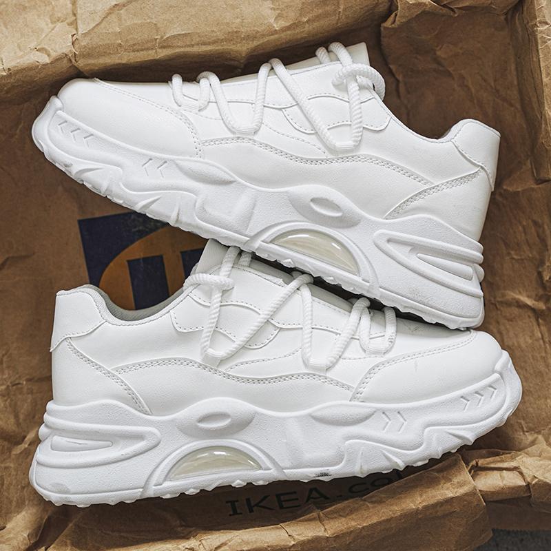 Модные дышащие спортивные туфли мужские мотоциклетные ботинки Ins Net Face Old Dad Hong Kong Style Толстая подошва дышащая обувь