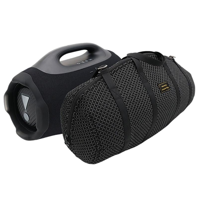 Portable Carrying Case For Boombox 4 Wireless Speaker Heavy Duty Fabric 360 Degree Protections Convenient Handle