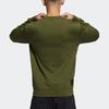 adidas Wj Swt Logo Printing Sports Round Neck Pullover Green Men's GP0919
