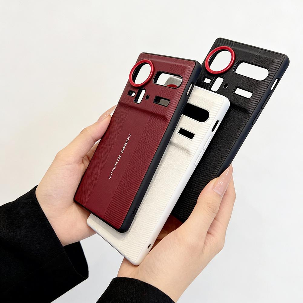 Red Camera Frame with Textured Case For ZTE nubia Z80 Ultra zte Z70S Ultra z70 ultra Ultimate Design Shockproof Cover