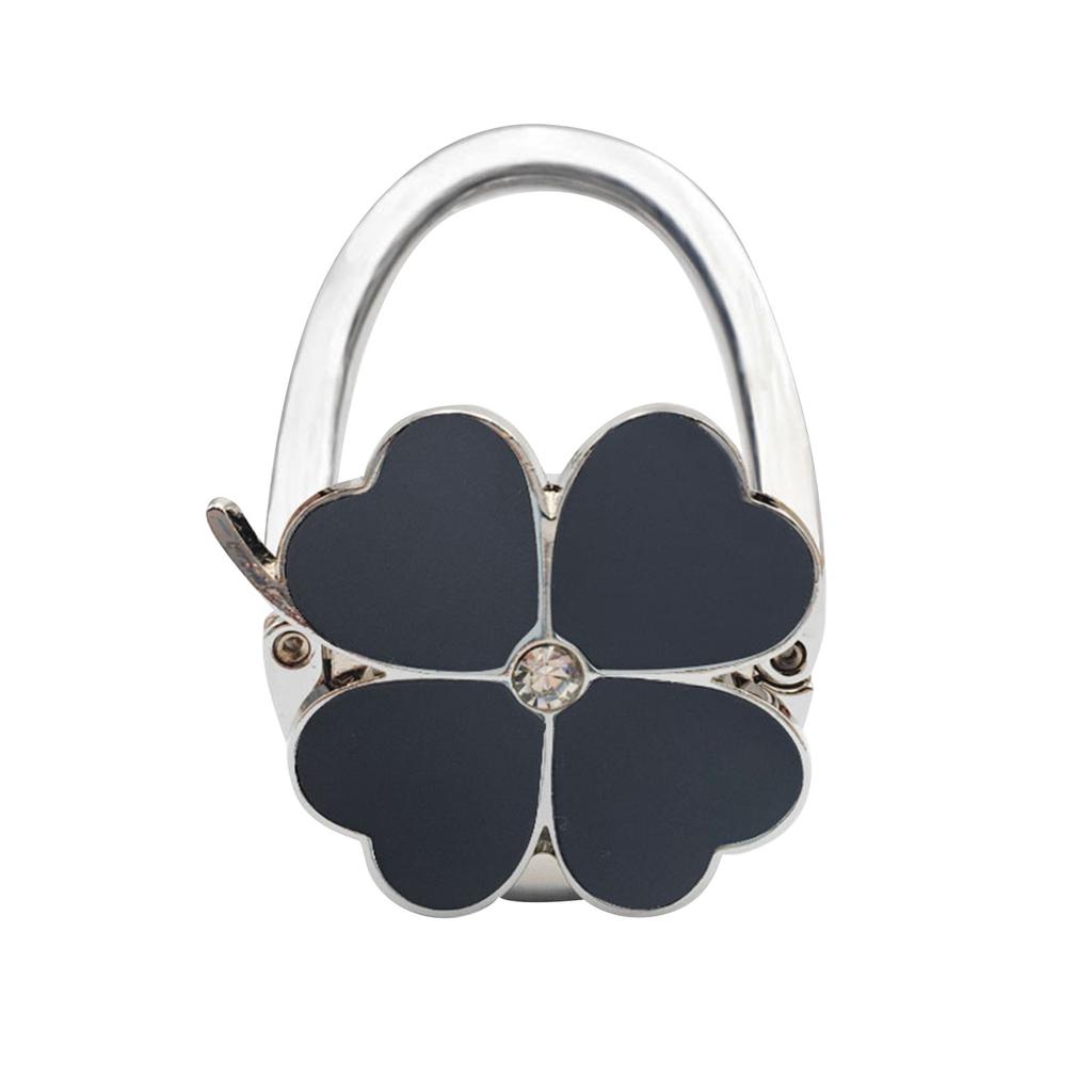 Четырехлепестковый внешний крючок для сумки, складной портативный крючок, однотонный кожаный крючок для боковой сумки на стол, крючок для сумки