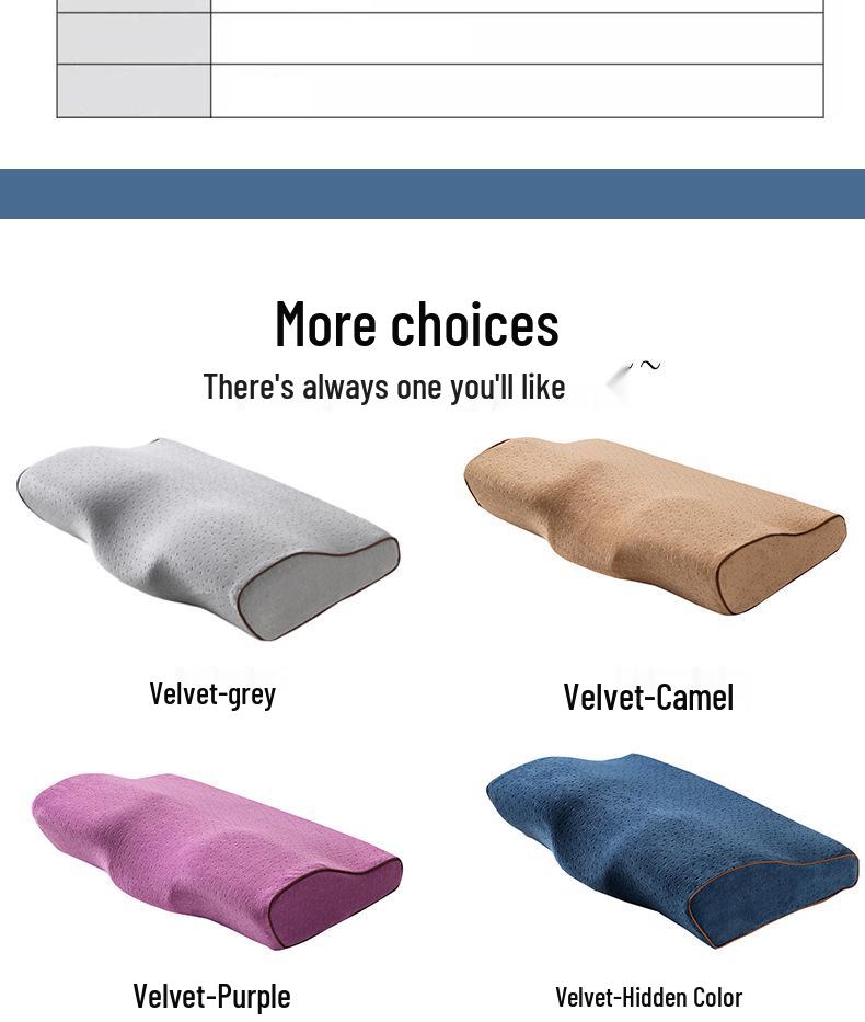 Подушка-бабочка с эффектом памяти - Поддержка шеи и шейного отдела позвоночника для трансграничного здравоохранения, помощь для сна