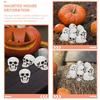 10Pcs Table Decor Skull Heads Scary Props Terrifying Skulls Decoration  for Halloween Party