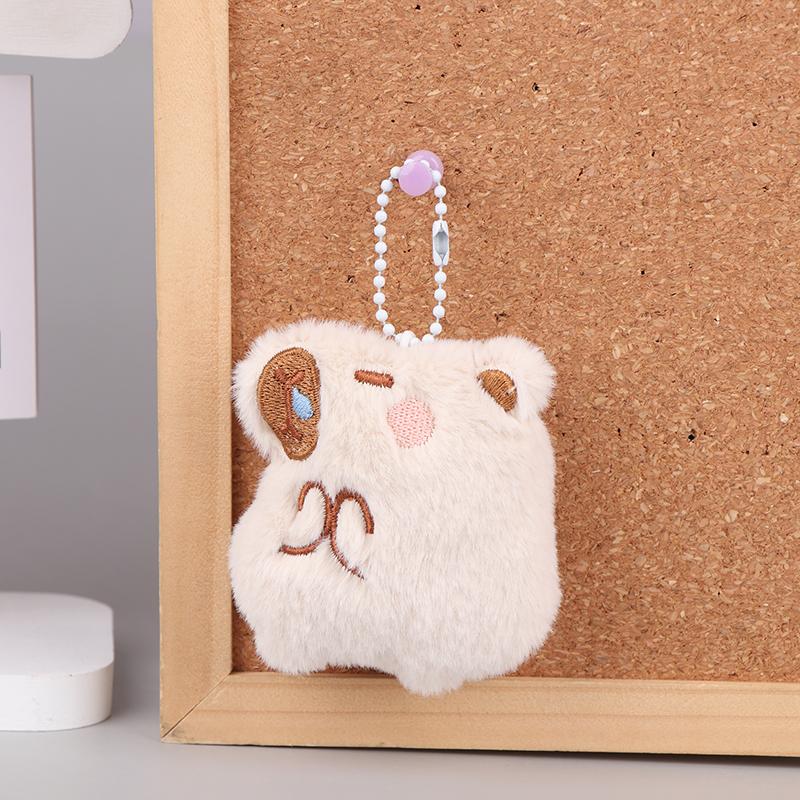 Милая плюшевая подвеска Capibara, мультяшная кукла Capybara, брелок для ключей, сумка для ключей, рюкзак, декор для детей, подарок