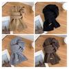 Women Scarf Solid Color Thickened Windproof Warm Versatile Scarf Daily Winter Outdoor Cycling Long Scarf