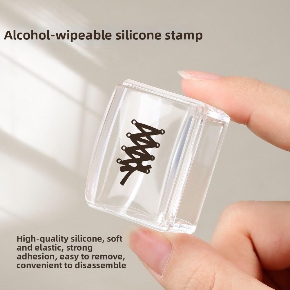 Square Silicone Nail Stamper Reusable Manicure Stamping Plates Manicure Tools