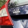FJB Edition Sticker Car Emblem 3D Raised Letters Decal for Truck Chrome/Black