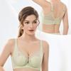 Sexy Lace Underwear for Women, Memory Wire Gathered Upper Breast Collection Bra Rabbit Ears Crystal Cup Breathable Bra
