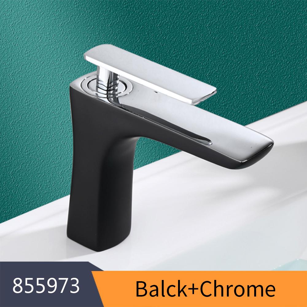 Basin Faucets Retro Industrial Style Matte Black Brass Crane Bathroom Faucets Hot and Cold Water Mixer Tap Torneira 855973