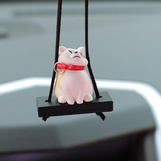 Подвесное украшение для автомобиля в виде собаки, симпатичное зеркало заднего вида в форме собаки, подвесное автомобильное кондиционирование воздуха, аксессуары для интерьера