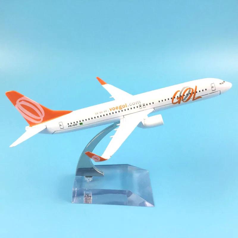 16 см Бразилия Air Gol Airlines Boeing 737-800 Airways Модель самолета Самолет Самолет Литье под давлением Металл Масштаб 1/400 Самолеты