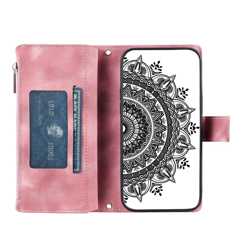 Flip Case for Xiaomi Redmi Note 13 Pro 4G / Poco M6 Pro 4G, Mandala, Pink Rose Gold