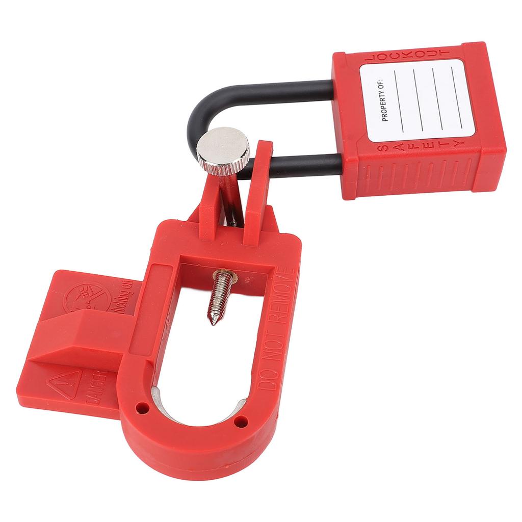 Miniature Circuit Breaker Lock Plastic Casing U Type Circuit Breaker Lockout Device with 2 Keys