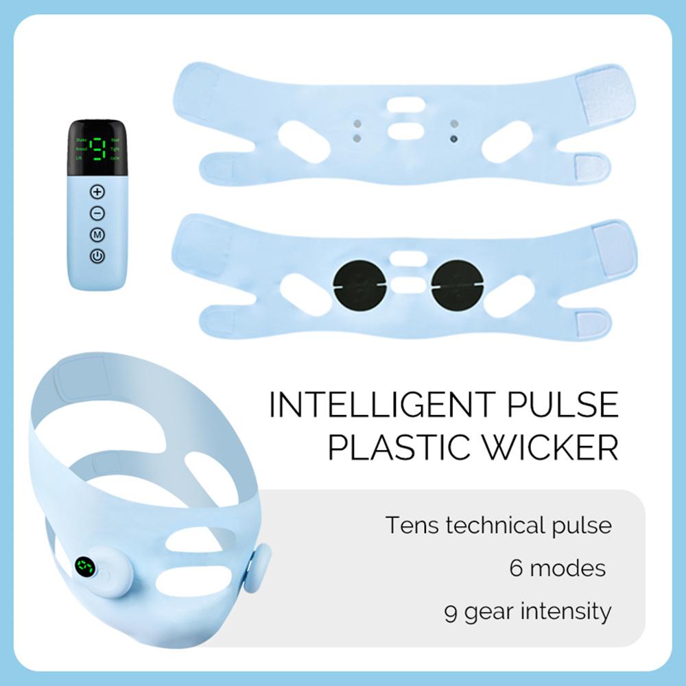 Электрический бандаж для похудения лица V-линия формирователь лица ремень для подтяжки подбородка и щек средство для похудения щек маска для массажа лица для снятия отеков