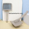 MultiPurpose Pet Grooming Comb Massage Brush With Comfortable Grip Handle Removes Dog Cats Shedding Furs Efficiently
