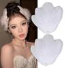 2pcs Pearl Hair Pins Accessories Ballet Style Headpiece Cute Feather Hair Clip