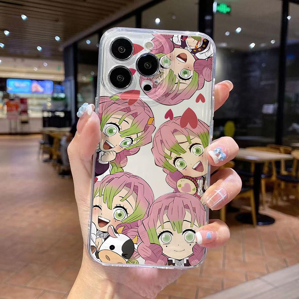 Cute D-Demons S-Slayers Phone Case for iPhone 17 Air 16 15 14 Plus 13 12 11 Pro Max X Xs XR 8 e Soft TPU Transparent Cover
