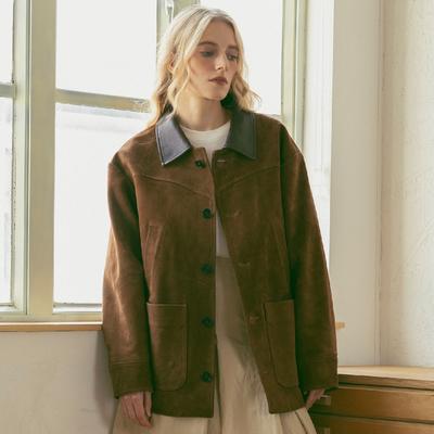 Lia.T Real Suede Work Jacket