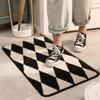 Straight-hair Geometric Polypropylene Indoor Dust Removal Mat Household Door Door Wear Resistant Dirty Non-slip Mat