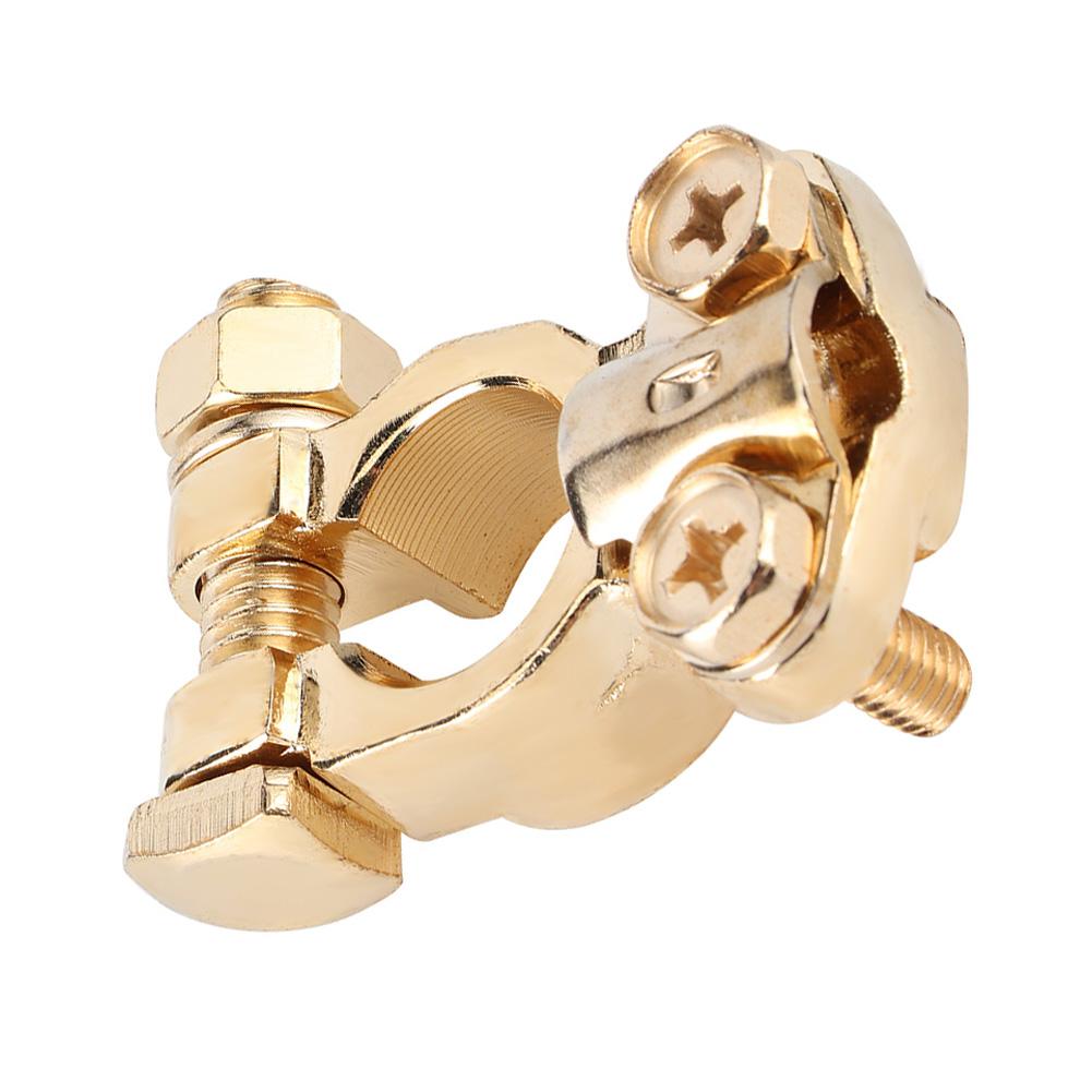 Клемма аккумулятора 17-18,5 Чистая латунь для автомобиля грузовика Болт Положительный и Отрицательный полюс