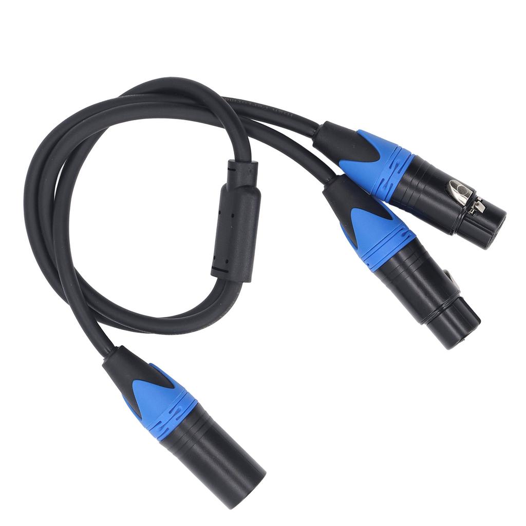 Microphone Y Splitter Cable 3 Pin Dual XLR Female to 3 Pin Male XLR Cable Anti Interference Hi Fi Sound Quality for