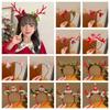 Bowknot Christmas Headband Elf Christmas Elf Headband Festival Decoration Antlers Headband  Ladies