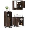 VidaXL Ensemble De Meubles De Salle De Bain 3 Pcs Chêne Marron, Armoire De Salle De Bain, Placard De Salle De Bain, Meuble 3300999