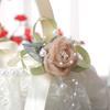 Wedding Basket Lace Simulation Flowers Handheld Flower Basket Decorative Flower Girl Basket for