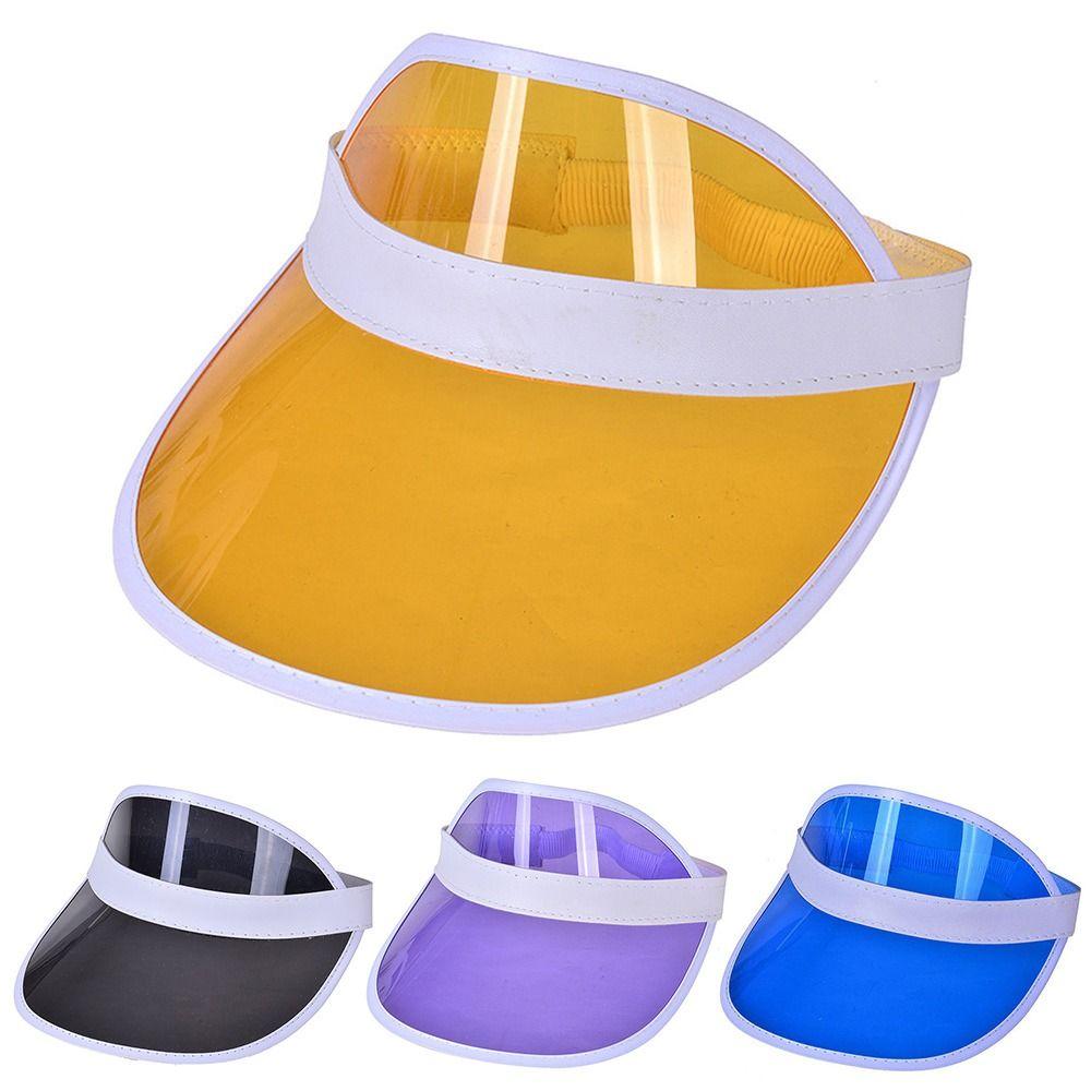 Пустая макушка Женская Мужская Прозрачная Велосипедная Солнцезащитная Шляпа Козырьки Летняя Бейсболка Защита от УФ Лучей Солнцезащитная Шляпа