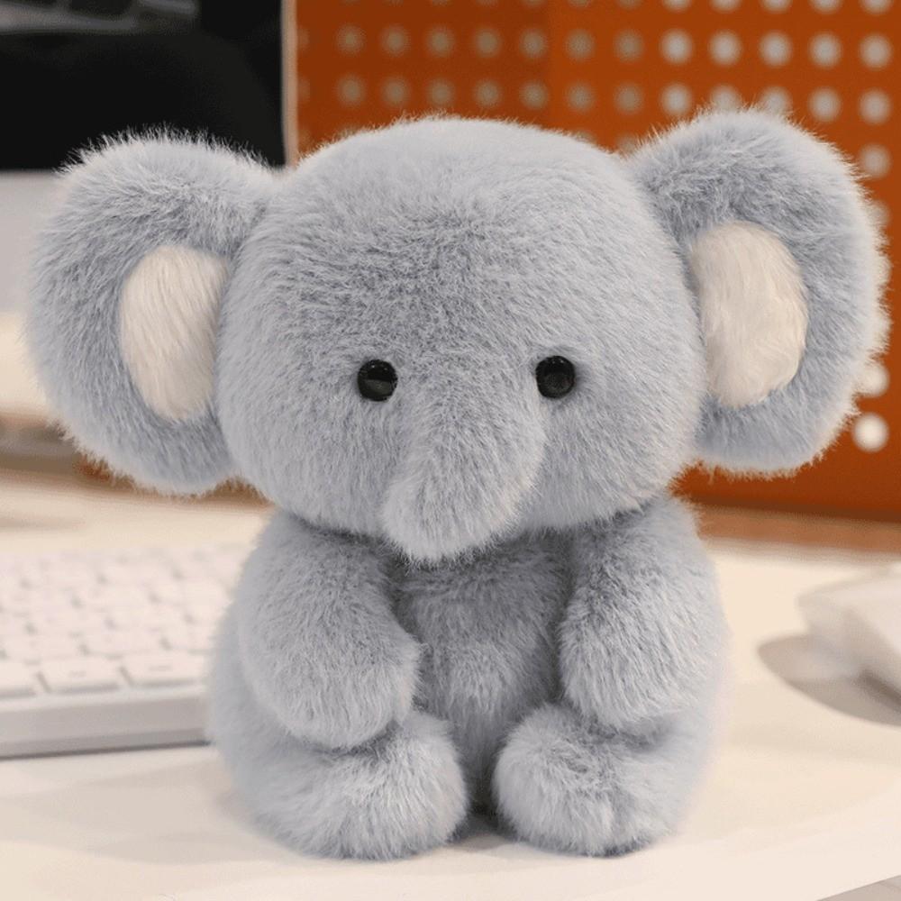 Elephant Plush Companion Doll 15cm Animal Plush Toy Fashion Stuffed Animal Pillow  Desk
