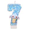 Numbers Birthday Candles Cake Party Handmade Numbers Candles Blue