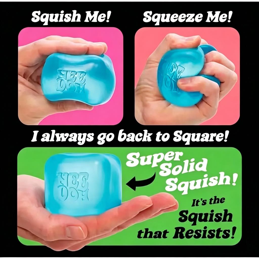 Nee Doh Model Soft Squishy Toy Nice Cube Sensory Stress Reliever Fidget Tool For Anxiety For Adults & Kids Premium In Stock