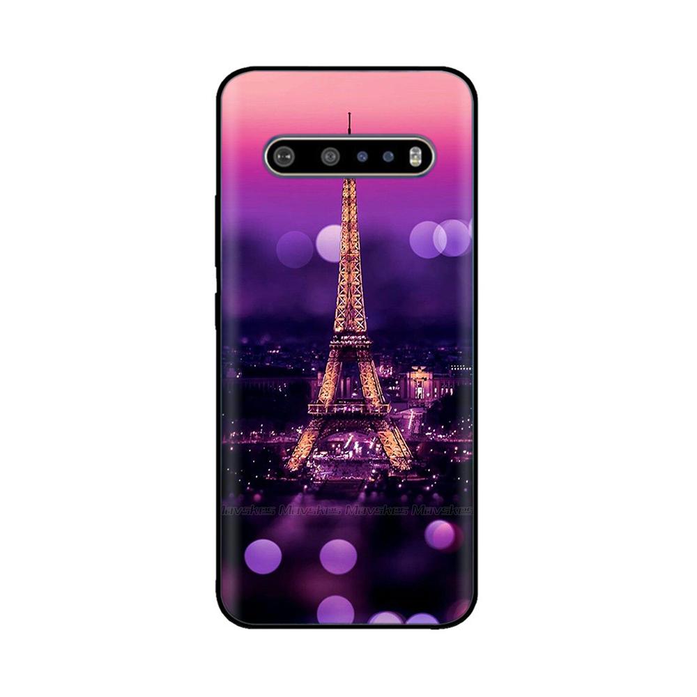 Для чехла LG V60 ThinQ 6.8" Мягкий силиконовый ТПУ чехол для телефона Funda Для LG V60 ThinQ 5G V 60 Задняя крышка lgV60 ThinQ coque Бампер Оболочка