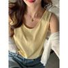 Spring And Summer All-match Loose And Lazy Style Bottoming Can Be Worn With A Small Camisole On The Outside, Women's Sleeveless Blouse On The Inside