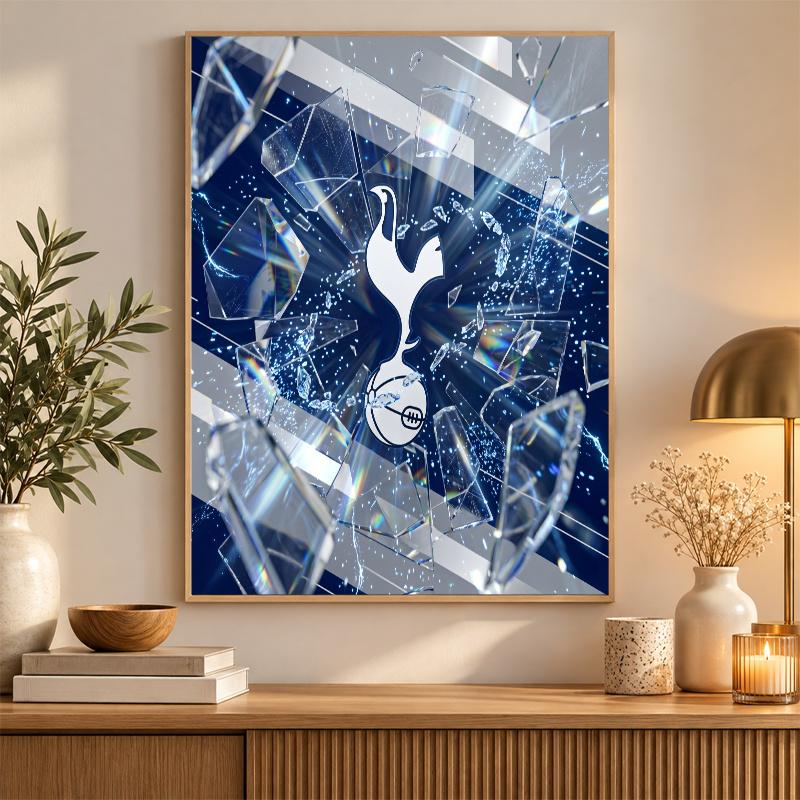 Tottenham Hotspur Diamond Painting Kit 5D Full Drill DIY Diamond Mosaic Wall Art Home Decor