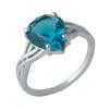 Серебряное кольцо с топазом Лондон Блю 2.933ct, вес изделия 2,68 гр (1988480)