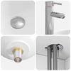 Bathroom Cabinet Set 4 pcs White Engineered Wood