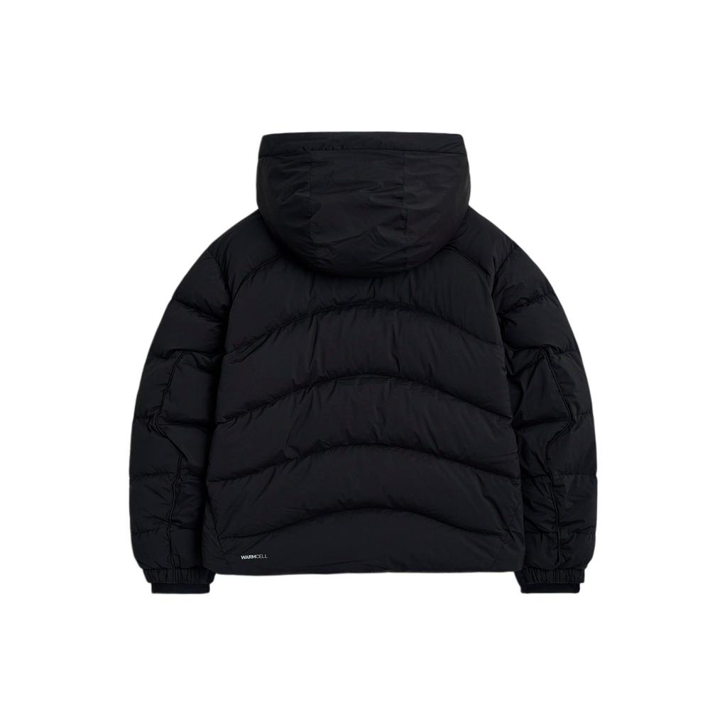 Puma Однотонная повседневная стеганая куртка-пуховик с длинным рукавом и капюшоном для мужчин, верхняя одежда, черная 940161-01