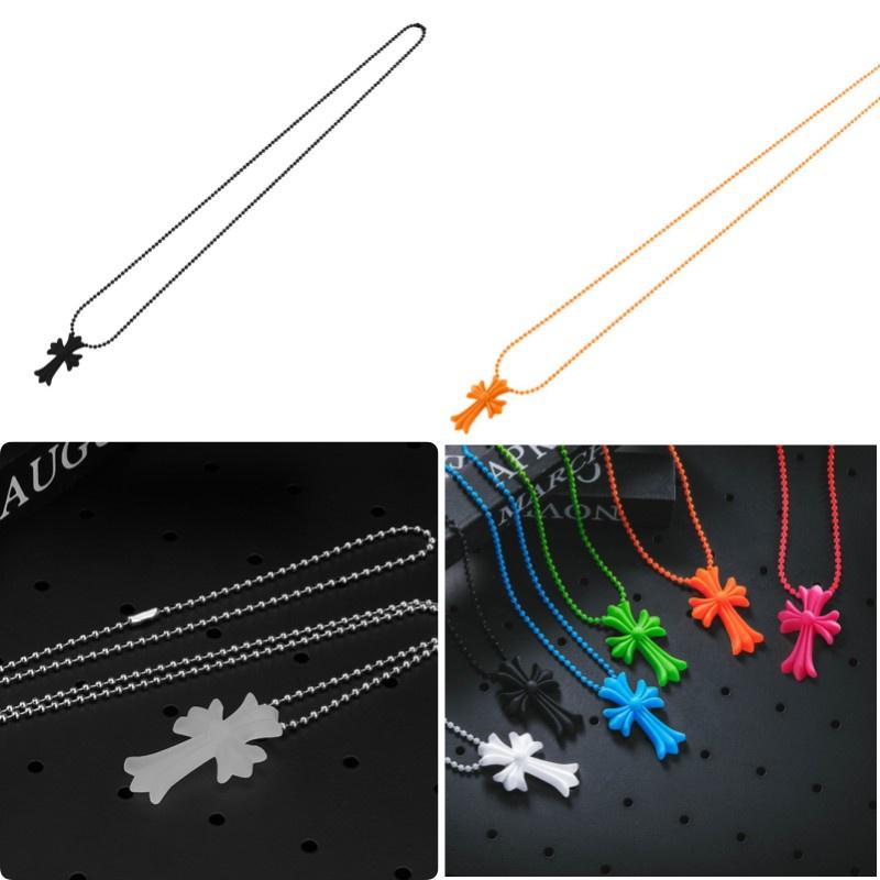 Vintage Crucifix Religious Punk Pendant Amulet Cross Necklace Pvc