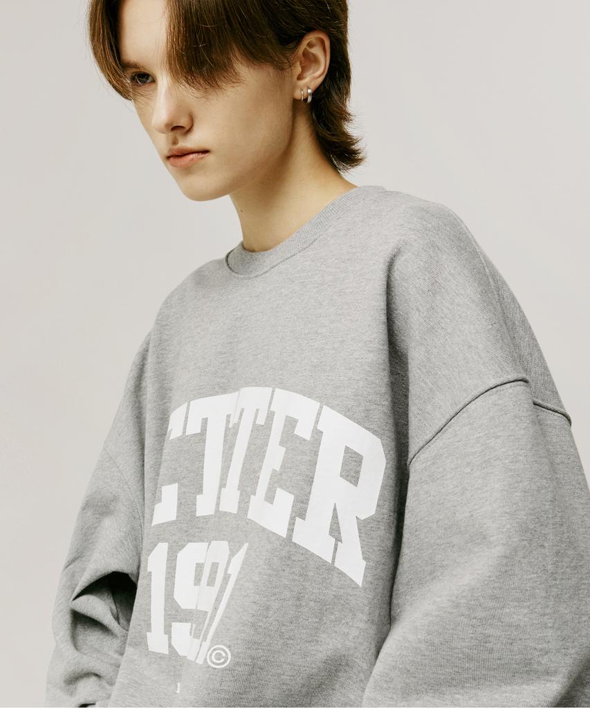 MATCHGLOBE Better Printed Sweatshirt (Melange Grey)