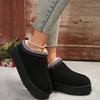 Женские новые винтажные однотонные дизайнерские туфли зимние плоские нескользящие уличные нарядные вечерние женские сапоги Zapatos De Mujer