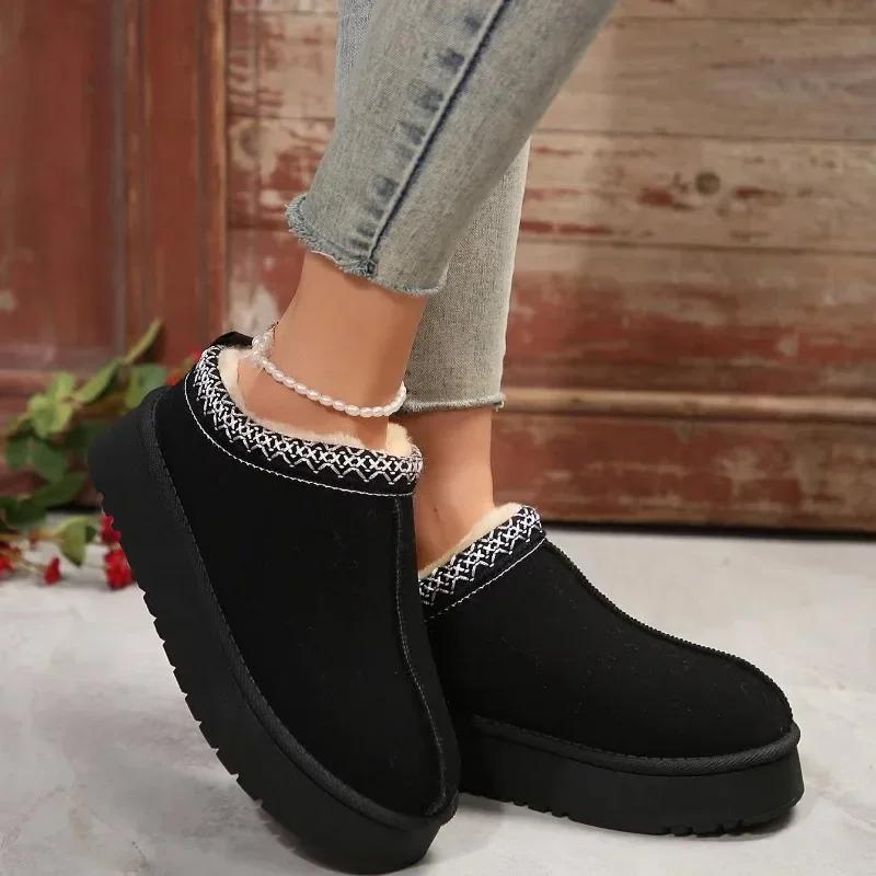 Женские новые винтажные однотонные дизайнерские туфли зимние плоские нескользящие уличные нарядные вечерние женские сапоги Zapatos De Mujer