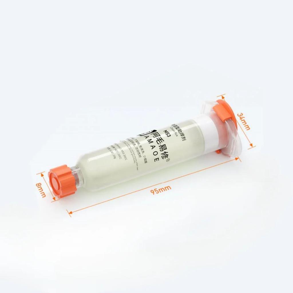Amaoe M53 10cc No Clean Smooth Flow Tracky Soldering Flux Paste for Mobile Phone Laptops CPU BGA