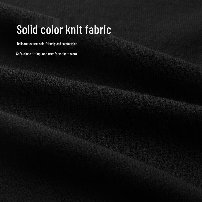 Мужской трикотажный свитер с высоким воротником и длинным рукавом HLA