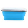 600 мл силиконовый складной портативный ланч-бокс чаша складной контейнер для хранения еды синий