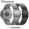 22мм 26мм Ремешок из титанового сплава для Garmin Fenix 8 7X 5/5X/5XPlus/6/6X Enduro Металлический браслет Instinct1/2/955 Ремешок для часов Мужской браслет