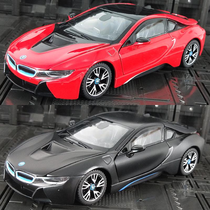 Синхуэй 1:24 Сплав Симуляция I8 Новая Энергия Модель Спортивного Автомобиля Игрушка