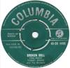 7-дюймовая пластинка TOMMY BRUCE  THE BRUISERS  Broken Doll  Im On Fire 45DB4498 Columbia 1960 UK Rock Б/у