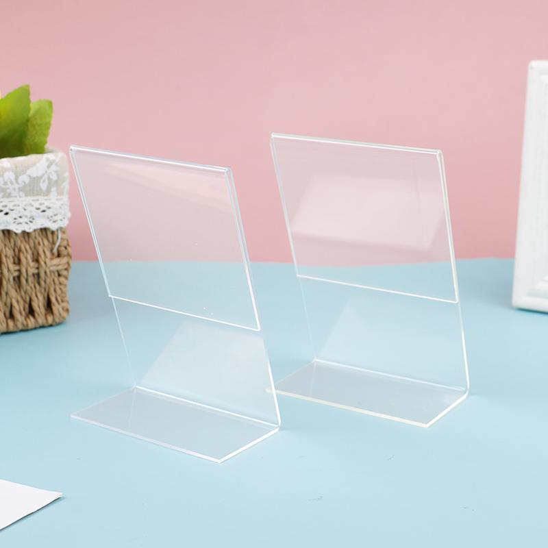 A6 Прозрачный акриловый стенд для показа на столе, полка, высококачественная подставка для карточек